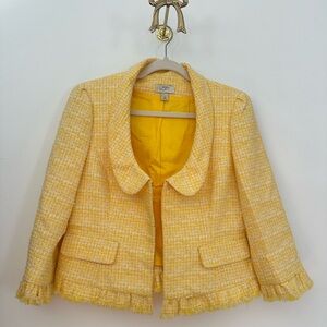 Ann Taylor Loft Cropped tweed jacket sz 8